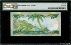 5 Dollars CARIBBEAN   1986 P.18k UNC