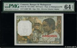 100 Francs COMORES  1963 P.03b
