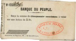50 Centimes FRANCE Regionalismus und verschiedenen  1848  VZ