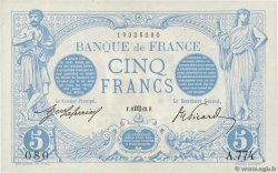 5 Francs BLEU FRANCIA  1912 F.02.08 SC+