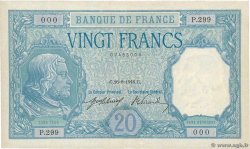 20 Francs BAYARD Numéro spécial FRANCE  1916 F.11.01 XF