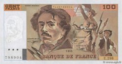 100 Francs DELACROIX 442-1 & 442-2 FRANCIA  1995 F.69ter.02d q.FDC