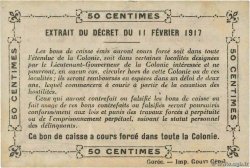 50 Centimes GUINEA  1917 P.01b VZ