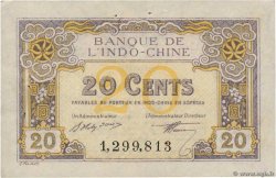 20 Cents FRANZÖSISCHE-INDOCHINA  1919 P.045b VZ+