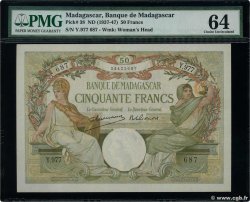 50 Francs MADAGASCAR  1948 P.038 q.FDC