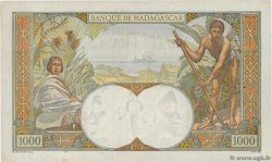 1000 Francs MADAGASCAR  1945 P.041 VF+