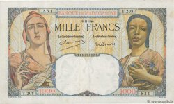 1000 Francs MADAGASCAR  1948 P.041 VF