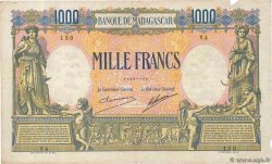 1000 Francs MADAGASCAR  1926 P.042 BC