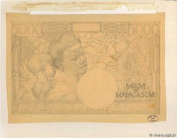 5000 Francs Dessin MADAGASCAR  1945 (P.049) SUP