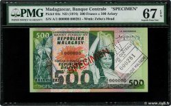 500 Francs - 100 Ariary Spécimen MADAGASCAR  1974 P.064s NEUF