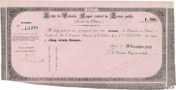 500 Francs NOUVELLE CALÉDONIE  1869 P.- XF+