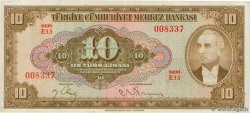 10 Lira TÜRKEI  1948 P.148a fVZ