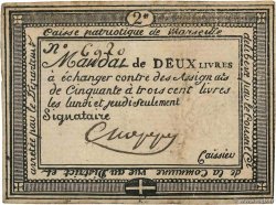 2 livres FRANCE régionalisme et divers Marseille 1792 Kc.13.089 TTB