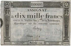 10000 Francs FRANCE  1795 Ass.52a TB