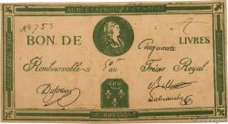 50 Livres Faux FRANCE  1794 Laf.278