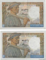 10 Francs MINEUR Lot FRANCE  1949 F.08.22a