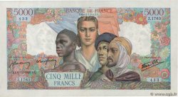 5000 Francs EMPIRE FRANÇAIS FRANCIA  1945 F.47.49 EBC