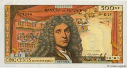 500 Nouveaux Francs MOLIÈRE FRANCIA  1966 F.60.09 EBC