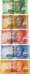 10 au 200 Rand Lot SOUTH AFRICA  2005 P.LOT UNC