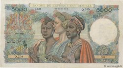 5000 Francs FRENCH WEST AFRICA  1950 P.43 BB
