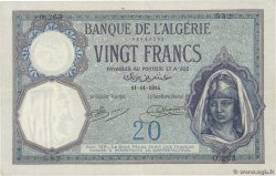 20 Francs ALGÉRIE  1914 P.078a pr.SUP