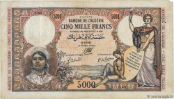 5000 Francs ALGERIA  1942 P.090a MB