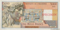 5000 Francs Spécimen ARGELIA  1946 P.105s SC+