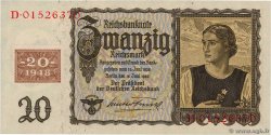 20 Deutsche Mark ALLEMAGNE RÉPUBLIQUE DÉMOCRATIQUE  1948 P.05A
