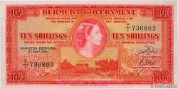 10 Shillings BERMUDAS  1957 P.19b FDC
