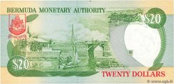 20 Dollars Petit numéro BERMUDA  1997 P.47 UNC