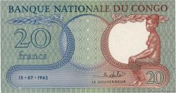 20 Francs CONGO, DEMOCRATIQUE REPUBLIC  1962 P.004a UNC