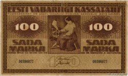 100 Marka ESTONIA  1919 P.48d F