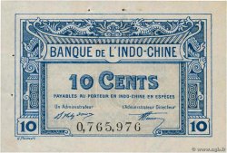 10 Cents FRANZÖSISCHE-INDOCHINA  1919 P.043 VZ