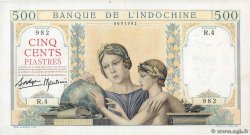 500 Piastres INDOCHINE FRANÇAISE  1939 P.057 TTB+
