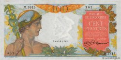 100 Piastres FRANZÖSISCHE-INDOCHINA  1947 P.082a VZ+