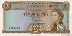 10 Shillings JERSEY  1963 P.07a q.FDC
