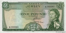 1 Pound JERSEY  1963 P.08b fST+