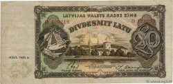 20 Latu LATVIA  1935 P.30a F+