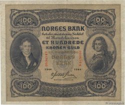 100 Kroner NORVÈGE  1944 P.10c VF+