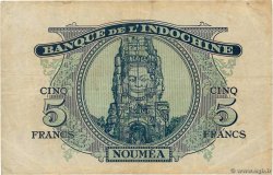 5 Francs NUEVAS HÉBRIDAS  1945 P.05 BC