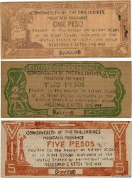 1, 2 et 5 Pesos Lot PHILIPPINES  1942 P.LOT VF
