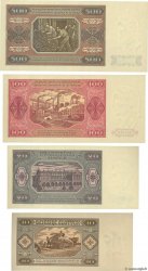 10, 20, 100 et 500 Zlotych Lot POLAND  1949 P.LOT UNC