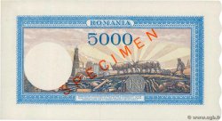 5000 Lei Spécimen RUMANIA  1943 P.055s SC+