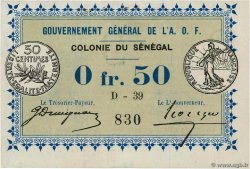 0,50 Franc SENEGAL  1917 P.01b VZ+