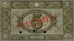 5 Francs Spécimen SUISSE  1936 P.11hs ST