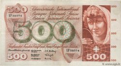 500 Francs SWITZERLAND  1957 P.50a VF-