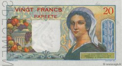 20 Francs Spécimen TAHITI  1963 P.21cs ST