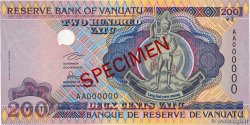 200 Vatu Spécimen VANUATU  1995 P.08as UNC