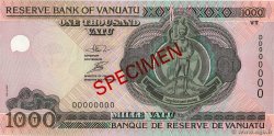 1000 Vatu Spécimen VANUATU  2002 P.10as FDC