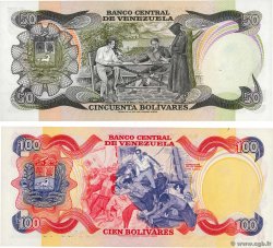 50 et 100 Bolivares Lot VENEZUELA  1980 P.058a et 059a FDC